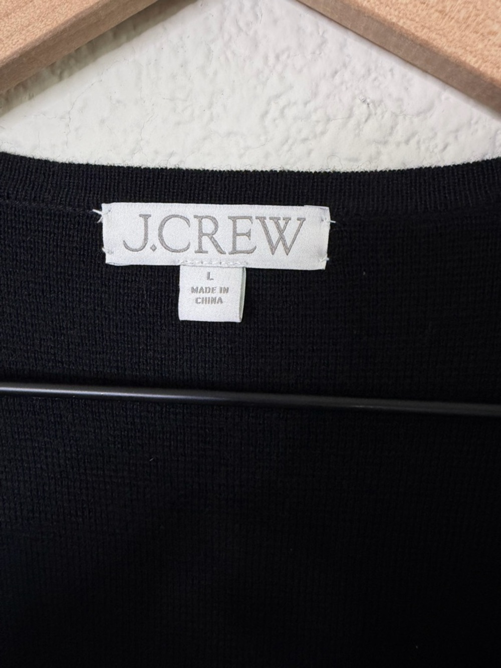 J Crew Juliette Collarless Cardigan Sweater Cardigan Blazer in Black Size L - Picture 8 of 9